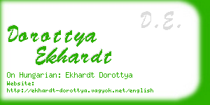 dorottya ekhardt business card